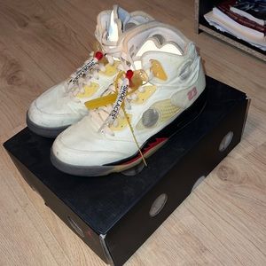 Off white Jordan 5s size 10.5 $400